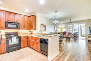 Fridge, microwave, stovetop, dishwasher - Resort-Style Perks! Riverfront Gem in Palm Coast (Palm Coast)