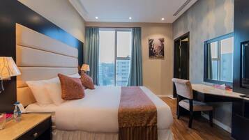 Apartemen, 1 kamar tidur | Brankas, setrika/meja setrika, Wi-Fi gratis, dan seprai linen