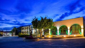 Front of property – evening/night