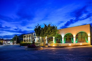 Front of property – evening/night