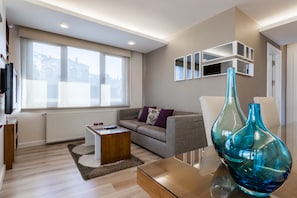 Comfort Apartment, 2 Bedrooms | Living room | LCD TV - Aura Suites (Istanbul)