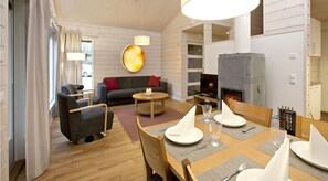 Apartment, 2 Bedrooms, Sauna (60 m2) | Dining room