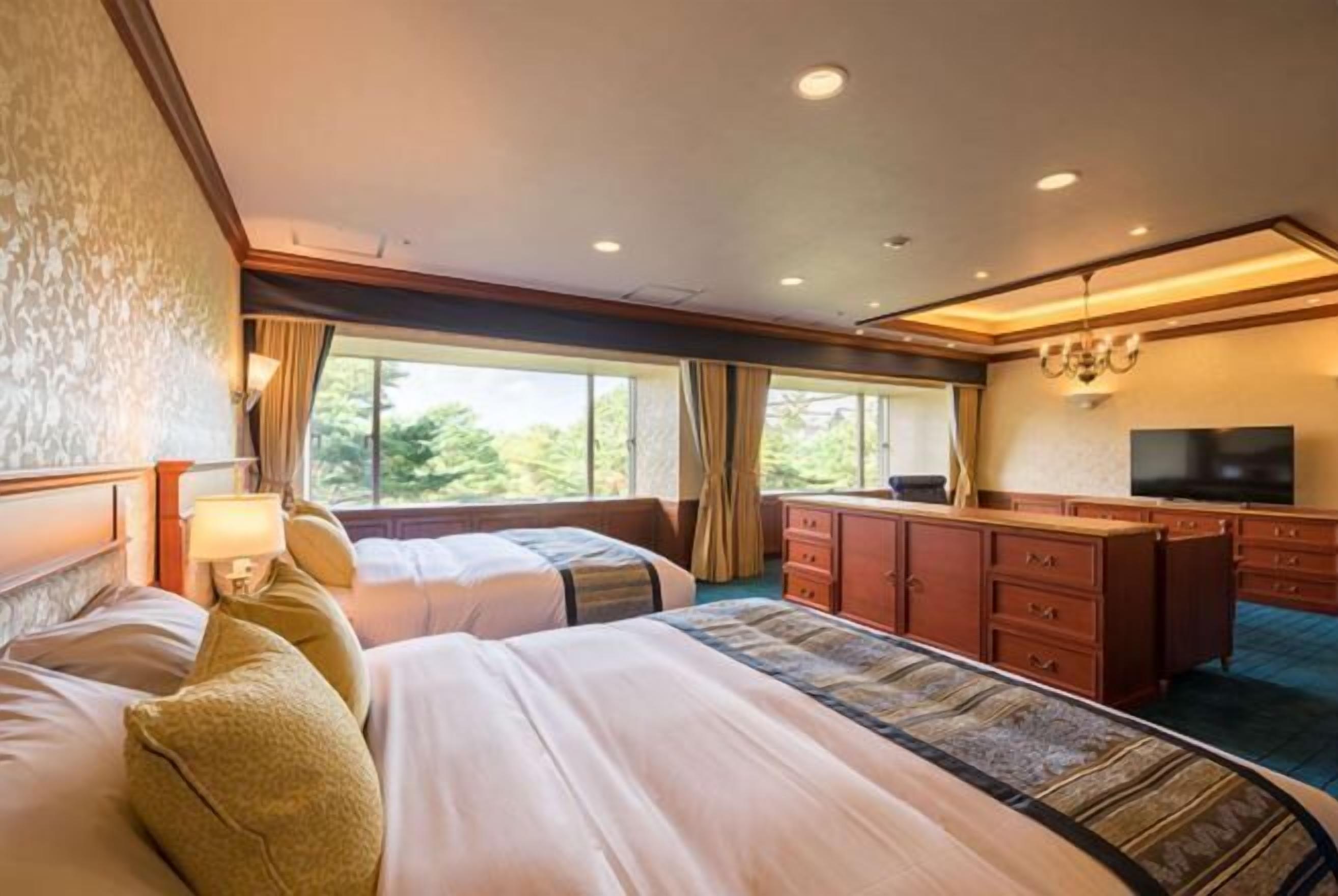 Desk, blackout curtains, free WiFi