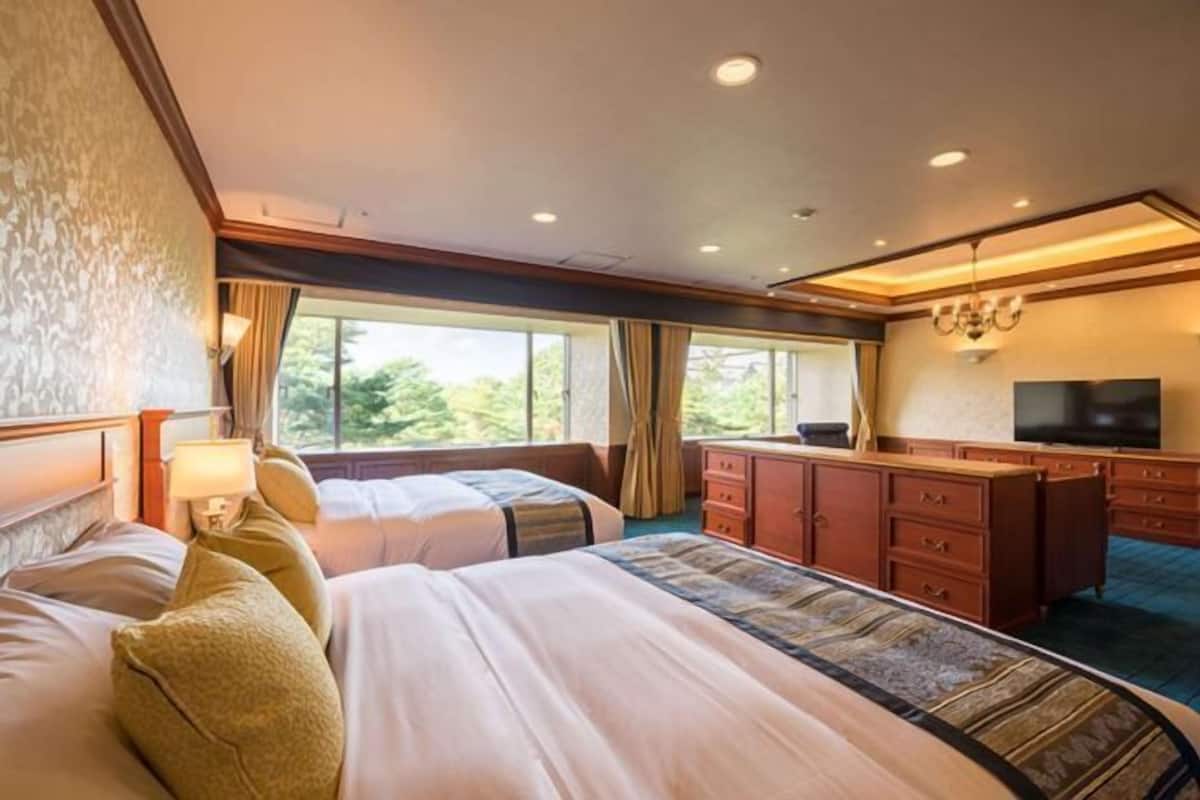 Desk, blackout drapes, free WiFi