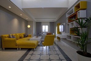 Superior Apartment, 2 Bedrooms, Balcony | Living area | Flat-screen TV - BNB Medina (Marrakech)