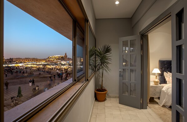 Apartamento superior, 1 habitación, balcón | Terraza o patio