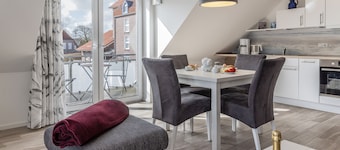 Upper floor apartment (new building, completion 12-2019) with a small balcony