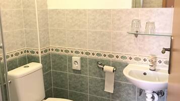 Free toiletries, hair dryer, towels, soap