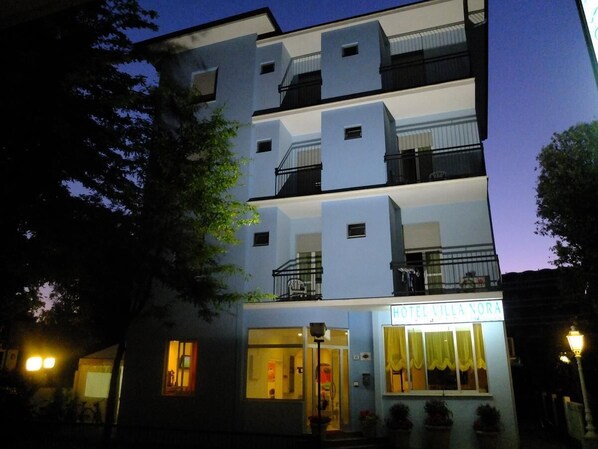 Front of property - evening/night