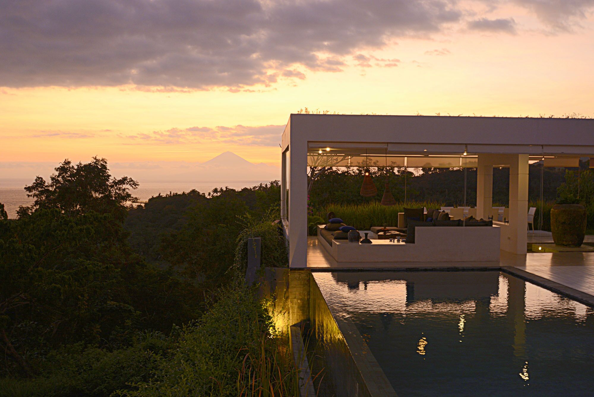 Front of property – evening/night