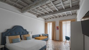Superior Double Room, 1 Queen Bed, City View | In-room safe, desk, laptop workspace, iron/ironing board (on request) - Palazzo Lupardi Relais (Rome)