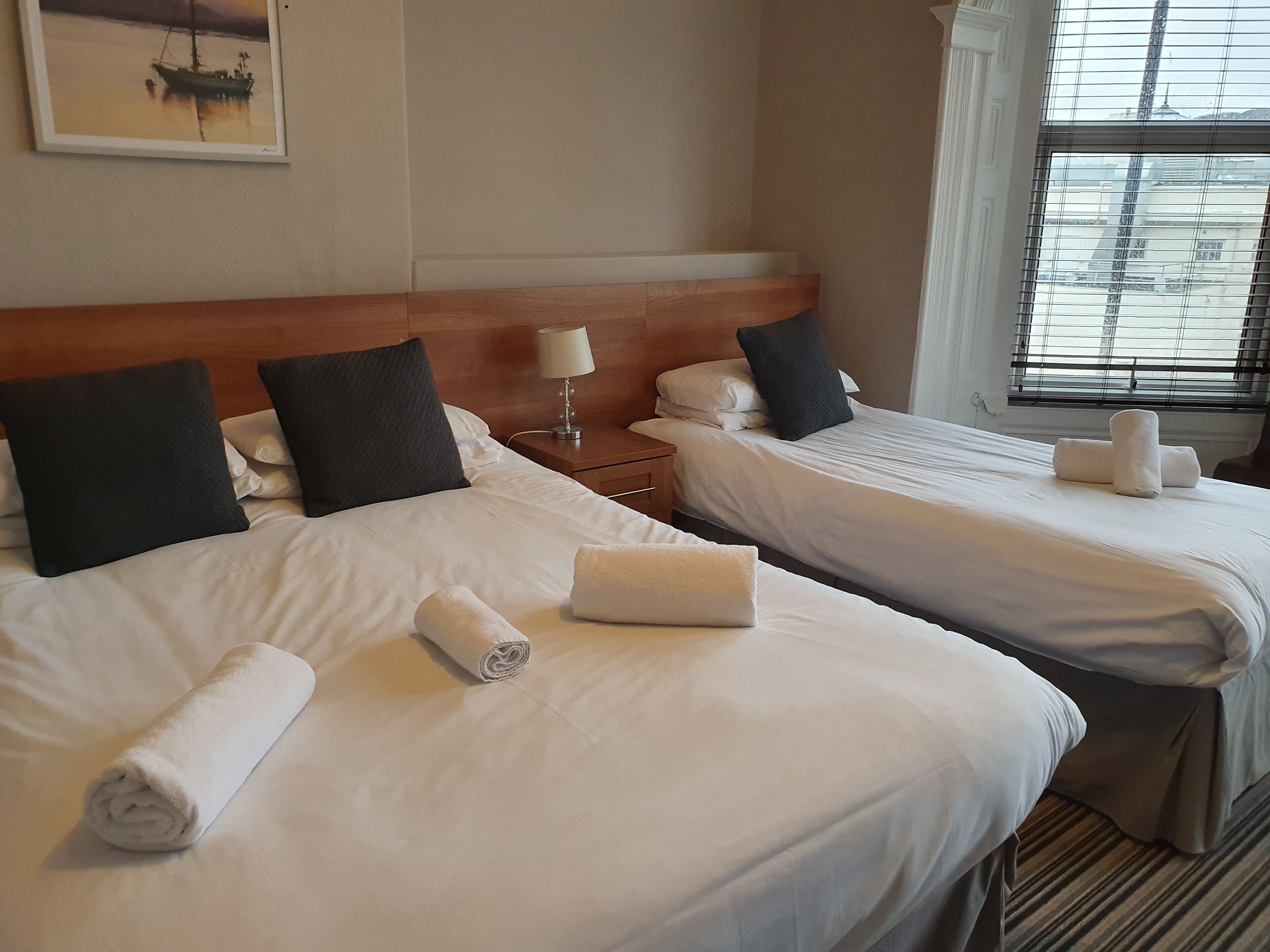 premier family room | desk, iron/ironing board, free wifi, bed sheets