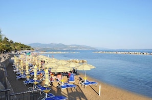 Private beach, free beach shuttle