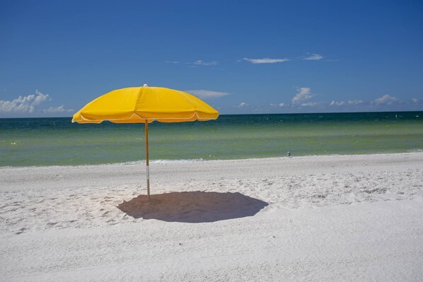 On the beach, beach towels, motor boating, fishing