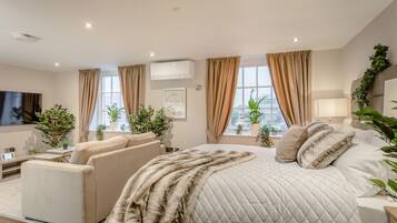 1 habitación, sistema de insonorización, wifi gratis y ropa de cama