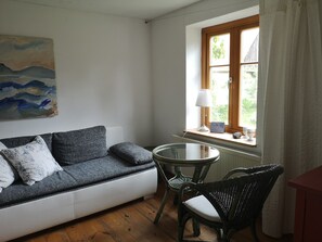 Smart TV, DVD player, books, stereo