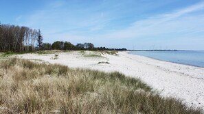 Beach nearby, sun-loungers
