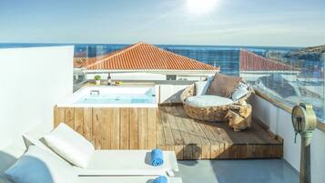 Suite, 2 Bedrooms, Hot Tub, Oceanfront (Split Level) | Terrace/patio