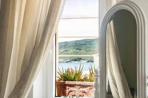 Suite, Terrace, Sea View | Premium bedding, pillowtop beds, minibar, in-room safe