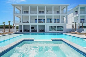 A heated pool