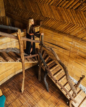 Cabana superluxo (1) | 1 quarto, quartos à prova de som, Wi-Fi, roupa de cama