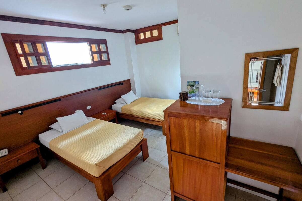 Habitación estándar doble, 2 camas individuales, baño privado | 1 dormitorio, ropa de cama hipoalergénica, escritorio