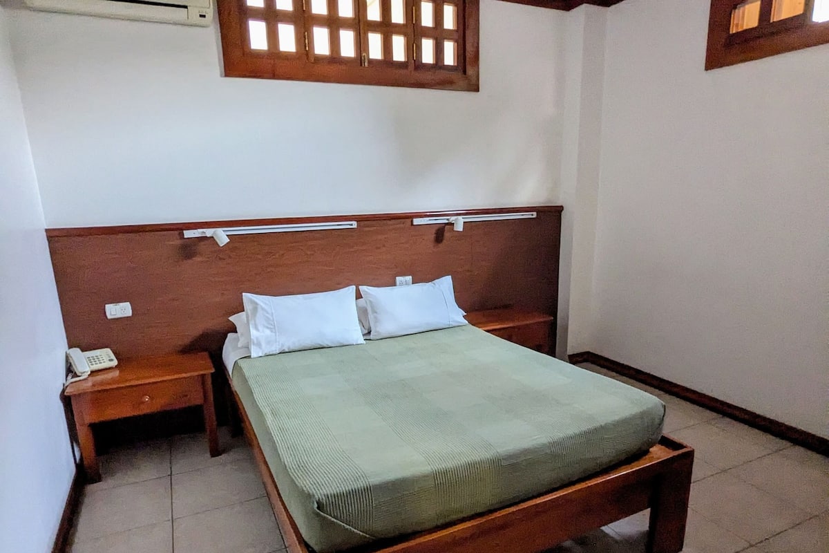 Habitación individual estándar, 1 cama doble, baño privado | Ropa de cama hipoalergénica y escritorio