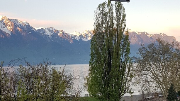 Design Apartment, 1 Bedroom, Lake View | Balcony - Montreux lake view Residence (Montreux)