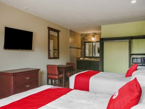 Rom, 2 dobbeltsenger | Skrivebord, wi-fi (inkludert) og sengetøy