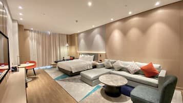 Standard Room, 1 King Bed, City View (Extra Space) | In-room safe, desk, laptop workspace, blackout drapes