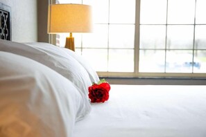 Een strijkplank/strijkijzer, gratis wifi, beddengoed