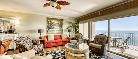 TV, DVD player, stereo