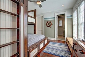 1st Floor Bunkroom (South) Has 1 King, 2 Twins - A Little Overboard, Private Pool/Spa, Easy walk to Beach, Golf Cart Included! (WaterSound)