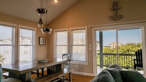 Dining - Beautiful Carova beach house with ocean view, pool and hot tub! Pet Friendly! (Corolla)