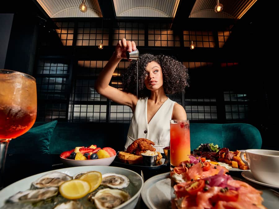 Breakfast, lunch, dinner served; alfresco dining