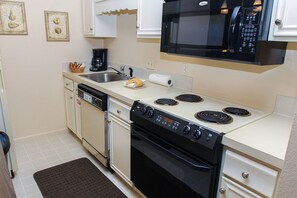 Condo, 1 King Bed, Fireplace | Private kitchen | Fridge, microwave, stovetop, dishwasher - Fawn Valley Inn: 278 (Estes Park)