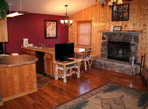 Cabin, Multiple Beds, Hot Tub | Living room