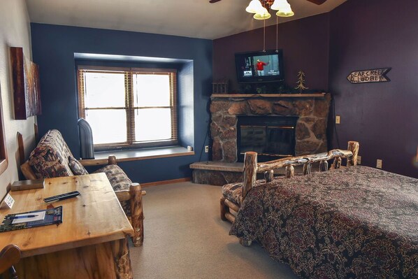 Cabin, 1 Queen Bed, Fireplace | Free WiFi, bed sheets - Lazy R Cottages: 18 (Estes Park)