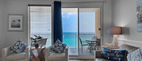 Condo, Multiple Beds, Pool Access | Living area | 42-inch TV with cable channels