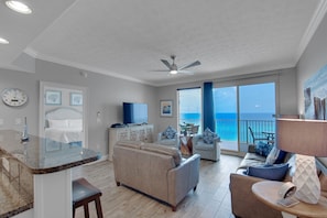 Condo, Multiple Beds, Pool Access | Living area | 42-inch TV with cable channels