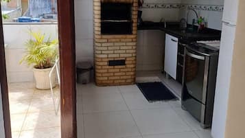 Apartment | Private kitchen | Fridge, microwave, cookware/dishes/utensils