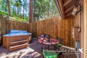 Terrace/patio - 'Built for your enjoyment' Timbers with hot tub! (Ruidoso)