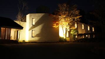 Front of property – evening/night