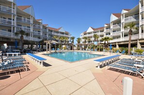 屋外プール、温水プール
