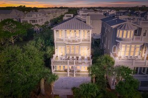 Exterior - Beach Lawn Cottage - Magnificent Oceanfront Coast Cottages Escape - Heated Pool (Saint Simons Island)