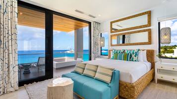 Panoramic Penthouse, 3 Bedrooms, Hot Tub, Beachfront | Premium bedding, pillowtop beds, individually decorated