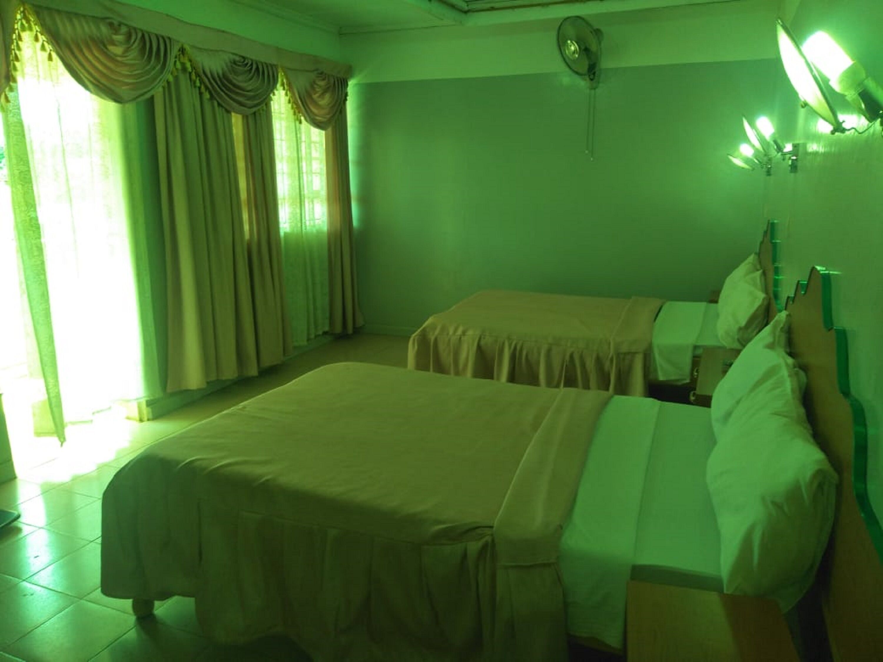 Desk, free WiFi, bed sheets