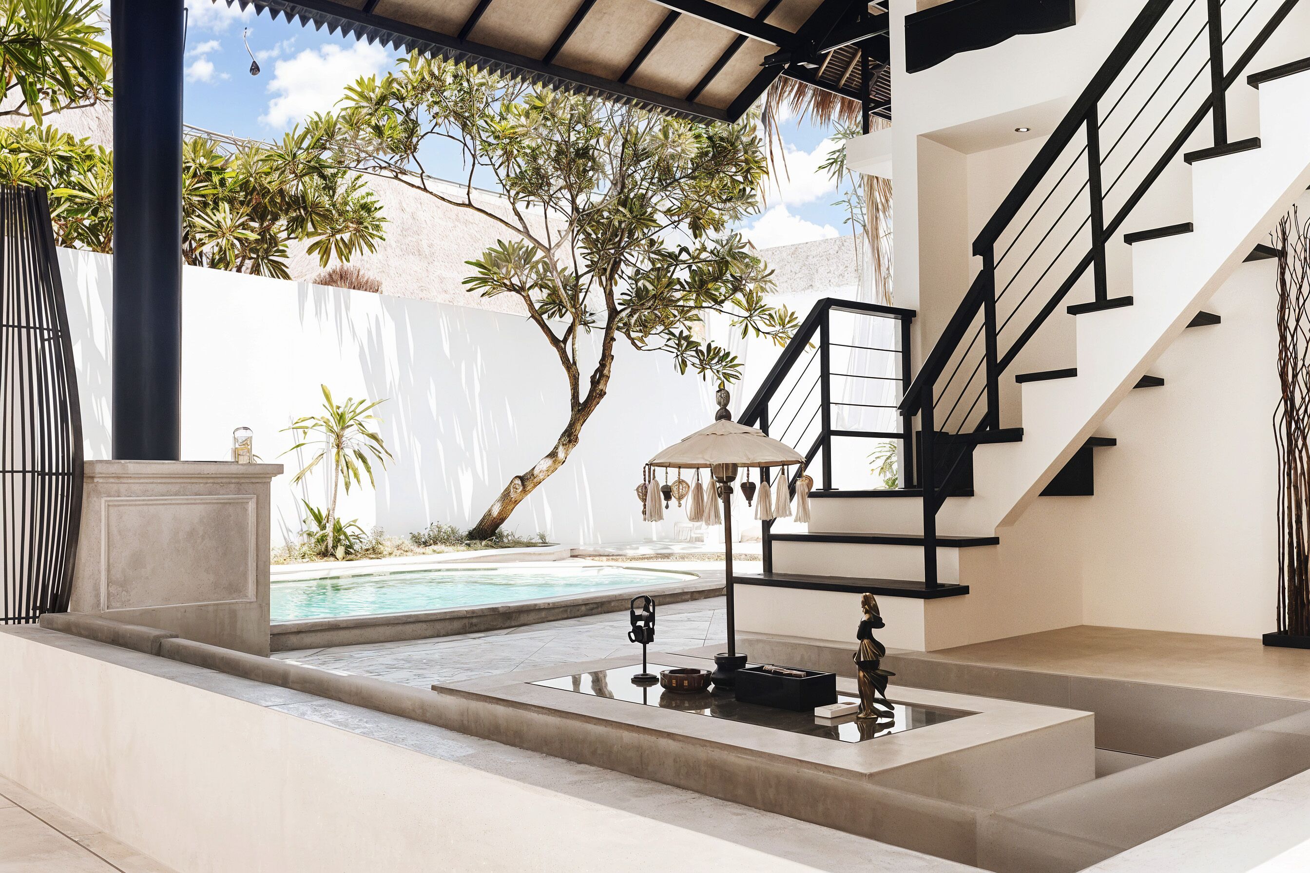 40-inch flat-screen TV with cable channels, TV