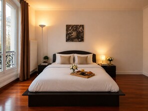 2 habitaciones, insonorización y tabla de planchar con plancha 