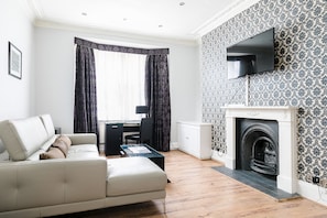 Apartment, 1 Bedroom | Living area | 45-inch flat-screen TV with satellite channels, TV - Welbeck Street Apartments (London)